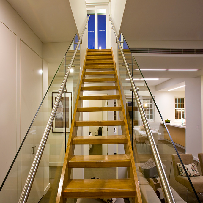 Apartment staircase